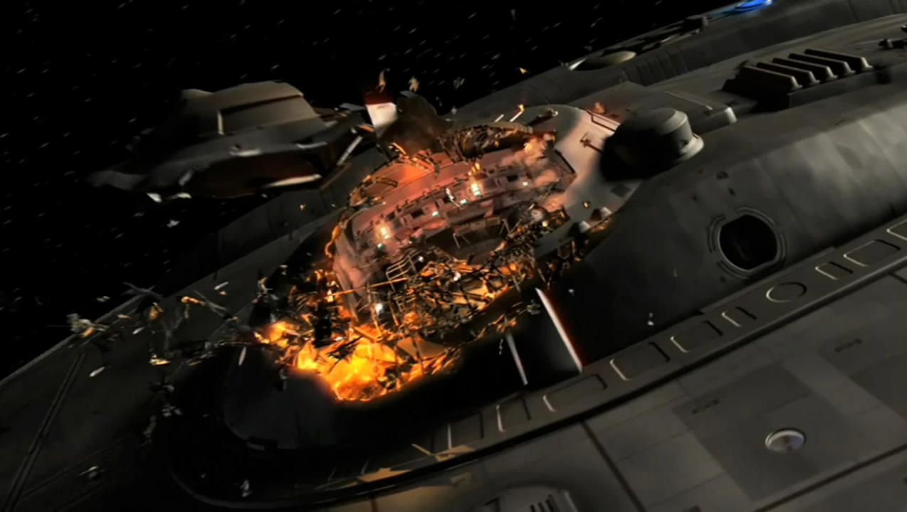 エンタープライズ NX-01 ENTERPROSE BATTLE DAMAGE STARSHIP