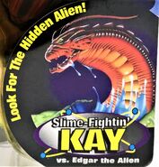 Package artwork from the Slime Fightin' Kay figure.