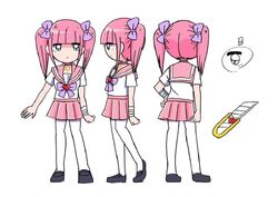 Why there are 2 Menhera-chans? I know why the pink one is called like that  but as I know the other one is a character from an anime? I think she's  called