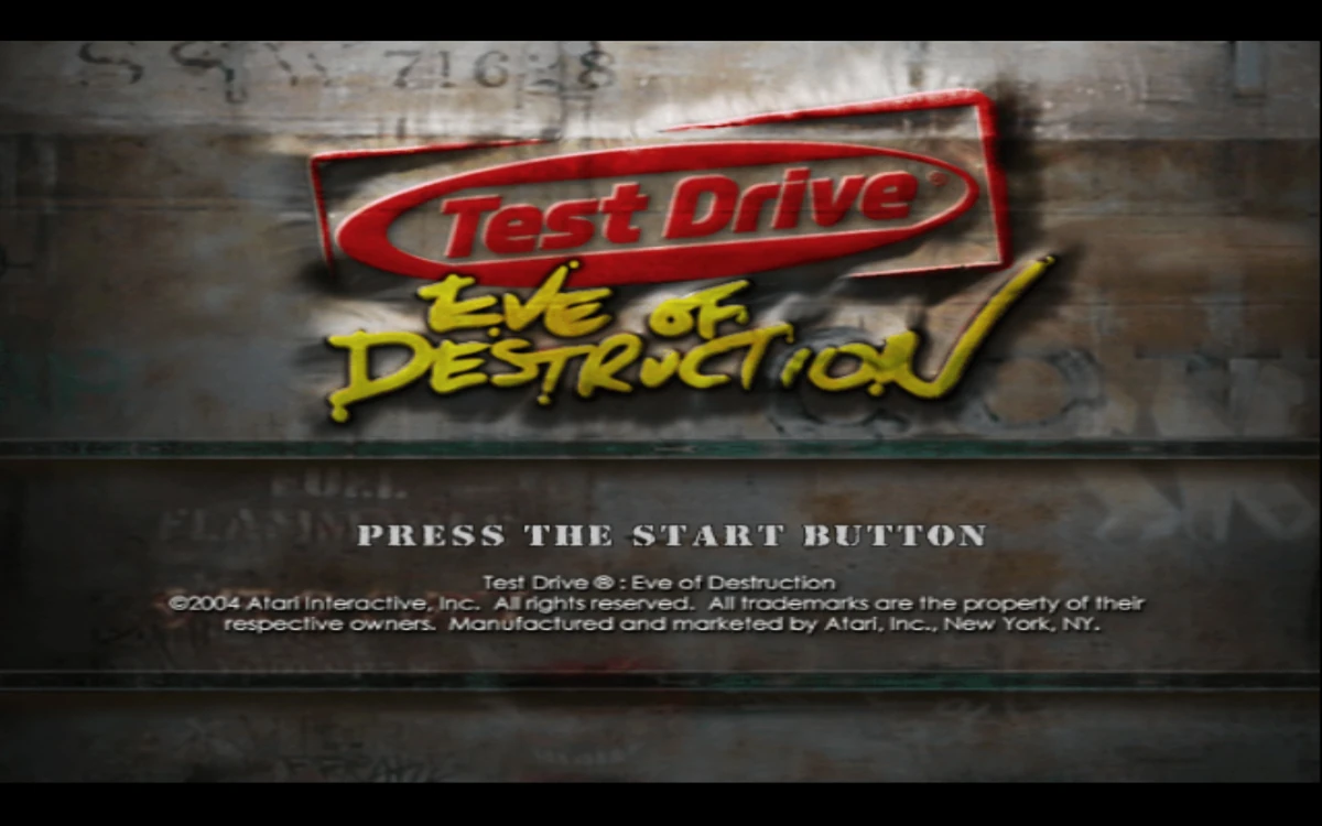 Test Drive Eve of Destruction MenuMaps