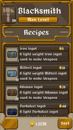 Recipes you have unlocked