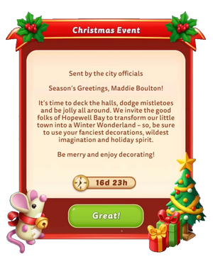 Winter Holiday (2022) | Merge Mansion Wiki | Fandom