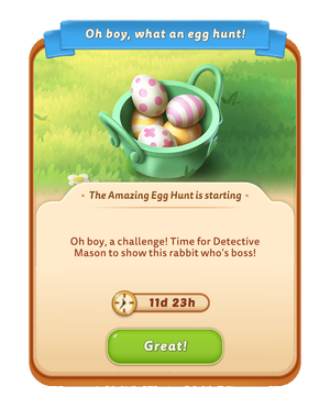 Amazing Egg Hunt, Merge Mansion Wiki