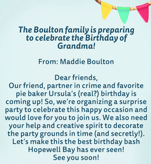 Ursula Birthday Invitiation