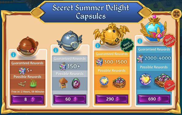 Secret 2nd summer delight capsules