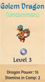 Golem Dragons 3 Golem Dragon