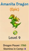 Toadstool Dragons 9 Amanita Dragon