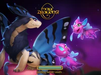 Game loading screen featuring Morpho and Fairy Dragons