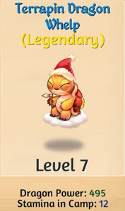 Terrapin Dragon Whelp Christmas Version