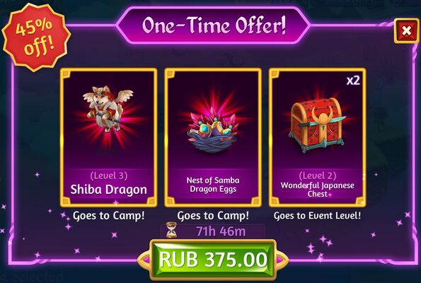 10th sakura dream one time offer