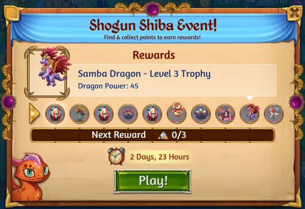 4th shogun shiba rewards