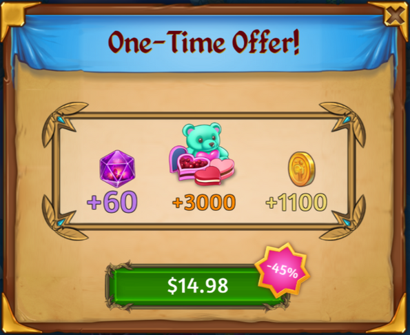 St Valentines Day Event One-Time Offer