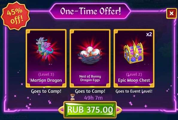 7th moonlight bunny one time offer