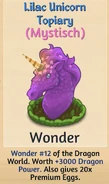 Lilac Unicorn Topiary