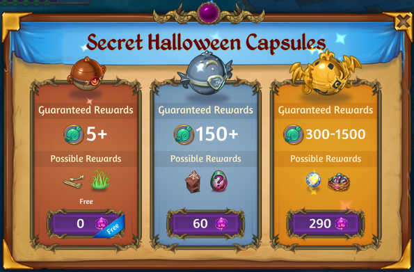 Secret Halloween Capsules