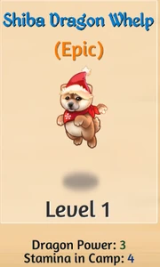 Shiba Dragon Whelp Christmas Version