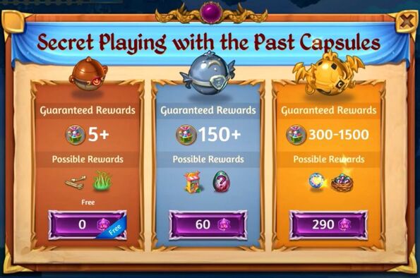 Secret 2nd playing with the past capsules