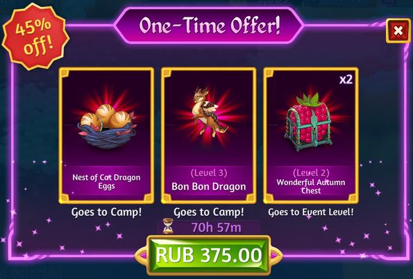 5th thanksgiving one time offer