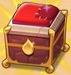 1 red padded dragon egg chest