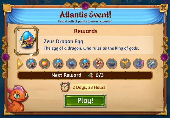 2nd atlantis rewards