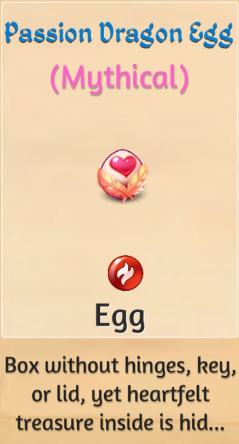 Passion Dragon Egg