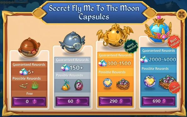 Secret 4th fly me to the moon capsules