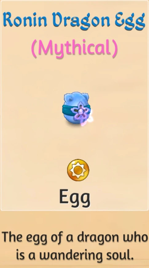 Ronin Dragon Egg