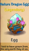 Nature dragon egg
