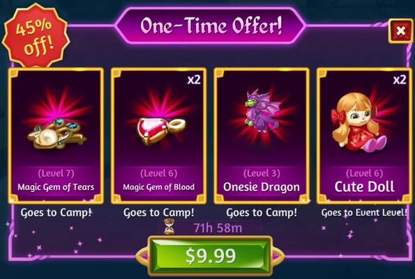5th let's partoy one time offer