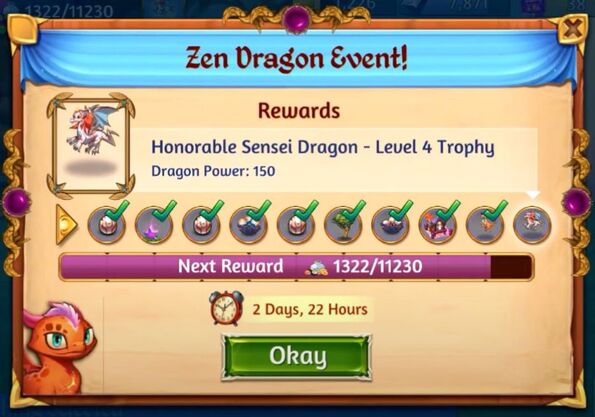 2nd zen dragon rewards