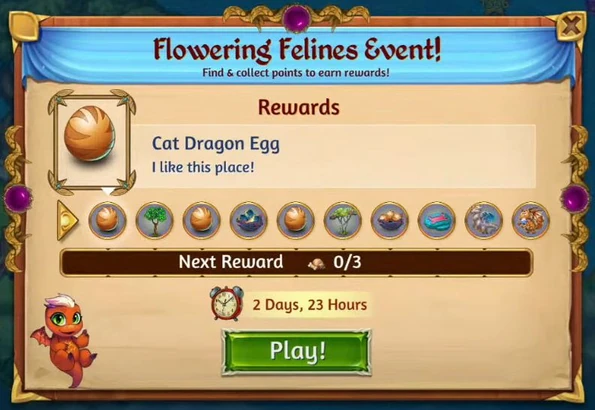 7th flowering felines rewards