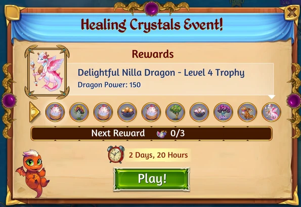 3rd healing crystals rewards