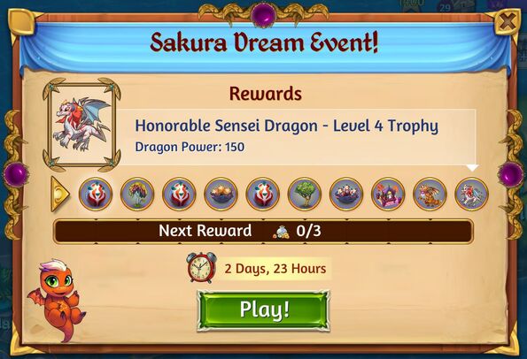 10th sakura dream rewards