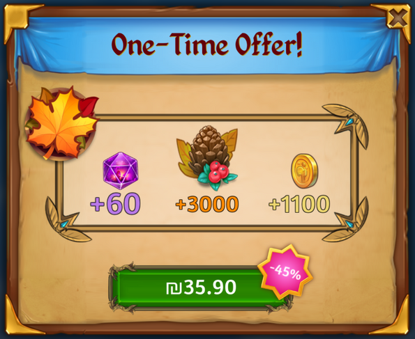 Thanksgiving One Time Offer