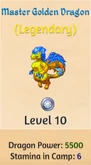 Golem Dragons 10 Master Golden Dragon