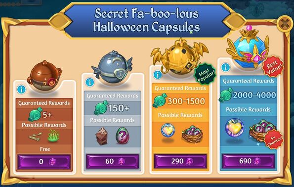 Secret 4th faboolous halloween capsules