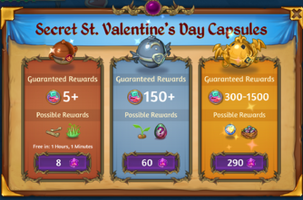 Secret St Valentines Day Capsules