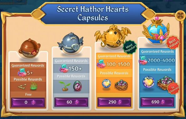 Hathor hearts capsules