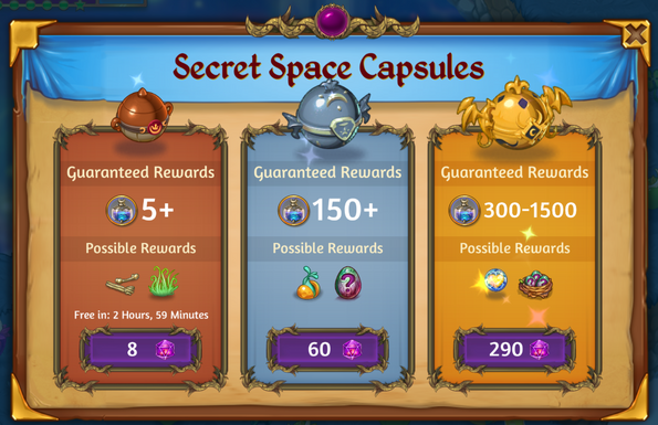 Secret Space Capsules Shop