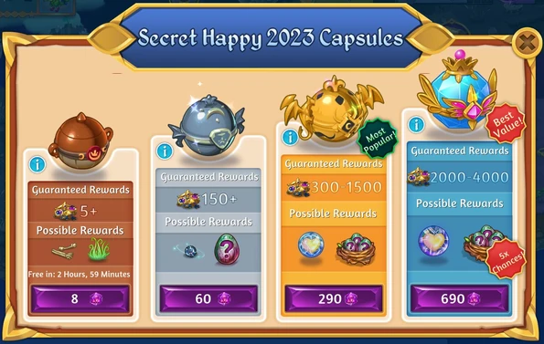 Happy 2023 capsules