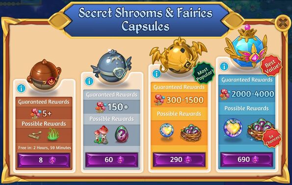 Secret 8th shrooms and fairies capsules