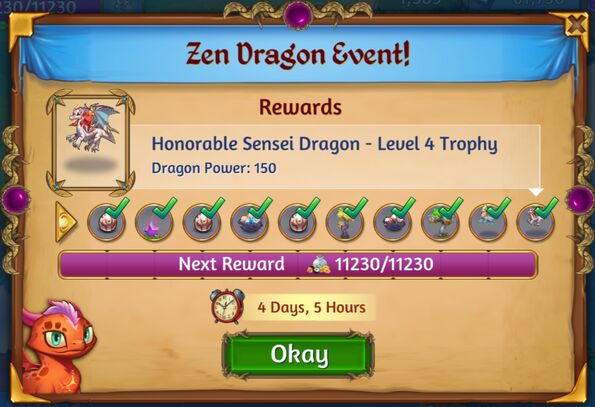 Zen Dragon Event Prizes