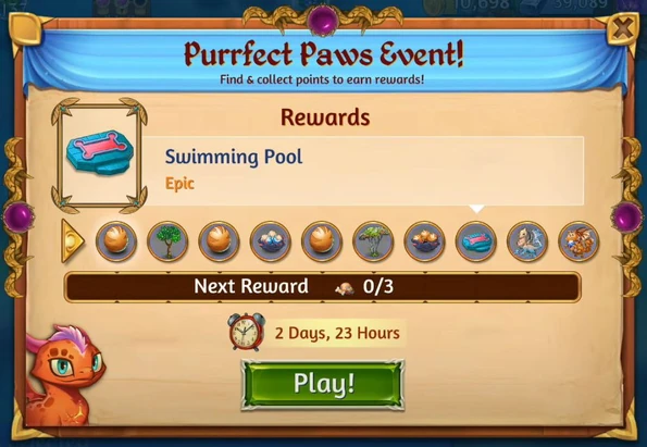 3rd purrfect paws rewards