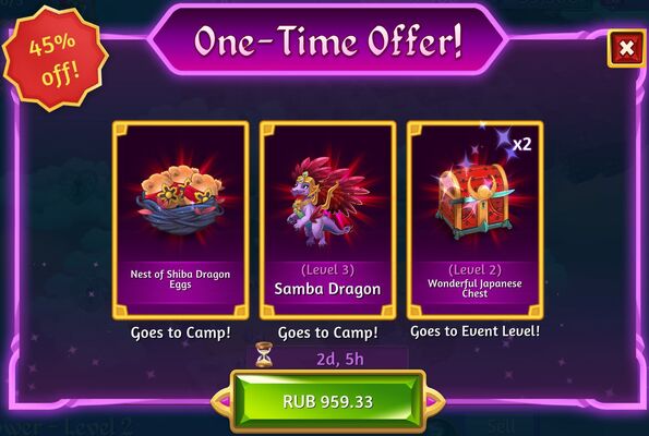 16th zen dragon one time offer