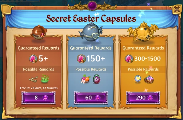 Secret Easter Capsules