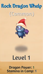 Rock Dragon Whelp (Christmas Version)