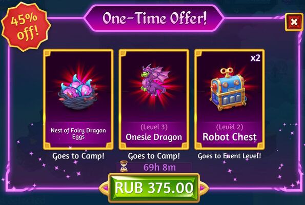 10th let's partoy one time offer