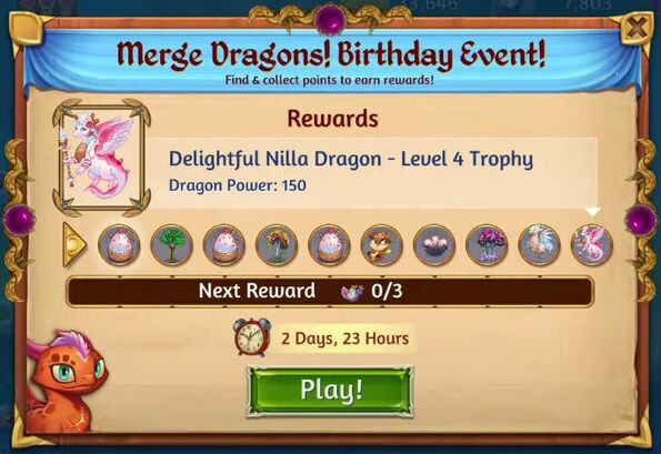 1st birthday rewards