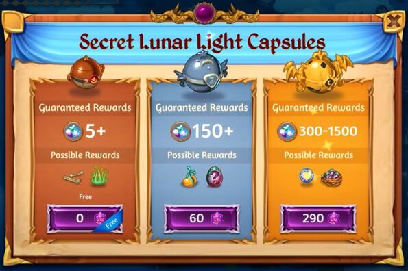 Secret 3rd lunar light capsules