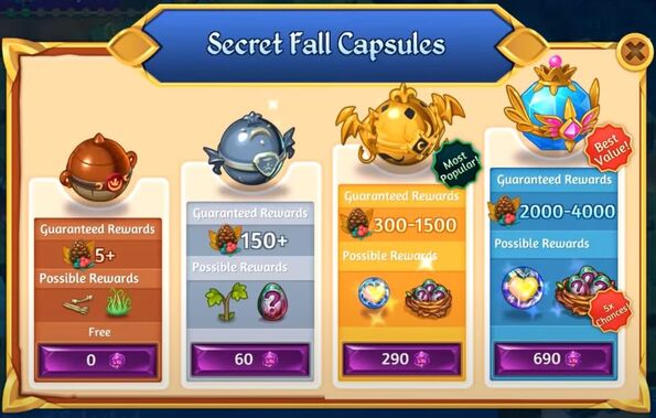 Secret 2nd fall capsules